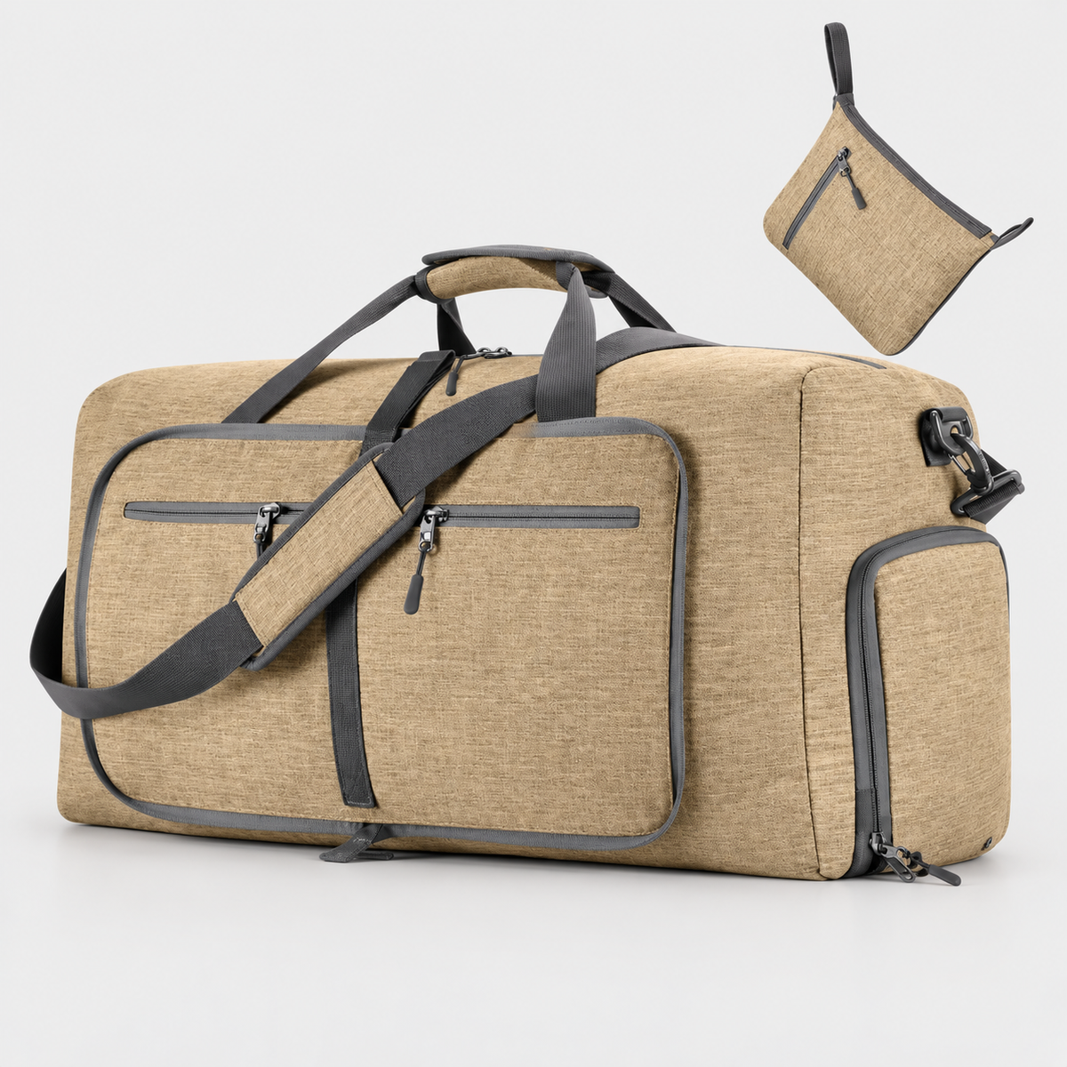 Rucsac de voiaj extensibil, aprobat pentru avion, cu pompă manuală