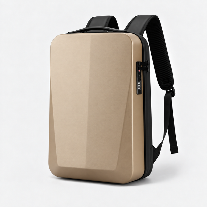 Hard Shell Anti-Theft Expandable Laptop Backpack 17 Inch Waterproof Commuter Bag