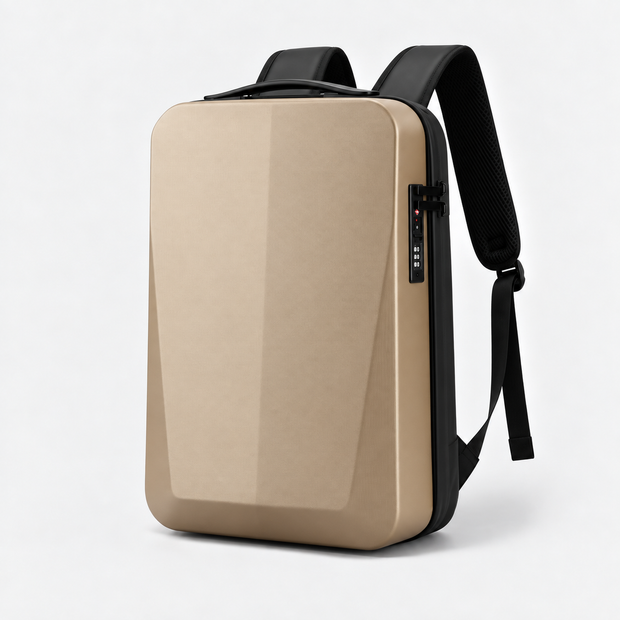 Hard Shell Anti-Theft Expandable Laptop Backpack 17 Inch Waterproof Commuter Bag