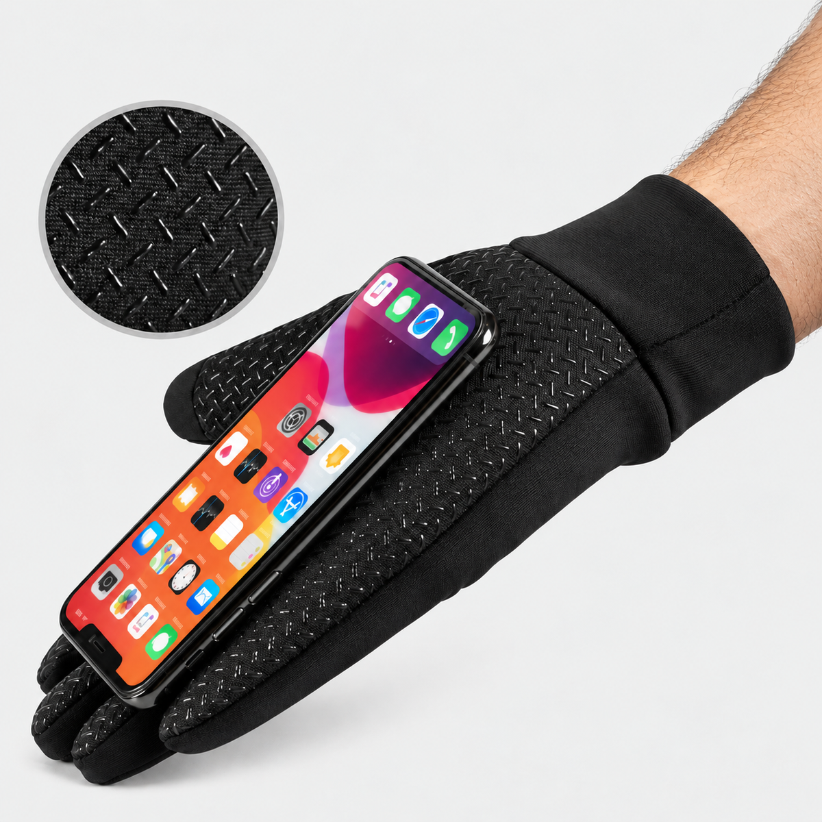 Men’s Winter Outdoor Thermal Gloves – Windproof Water-Repellent Touchscreen Non-slip Gloves