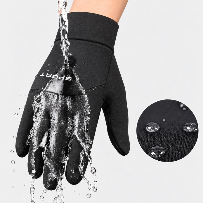 Water-Repellent Thermal Winter Gloves – Non-Slip Touchscreen Outdoor Sports Gloves