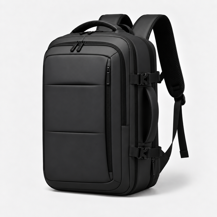 Rucsac de voiaj cu compresie prin vacuum, extensibil, de 40L, cu compartiment pentru laptop