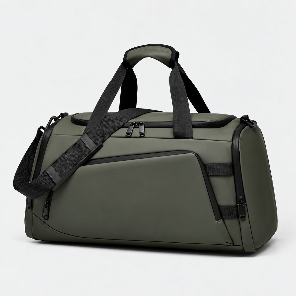 Large Capacity Waterproof Travel Duffle Bag with Shoe Compartment & Dry-Wet Pocket