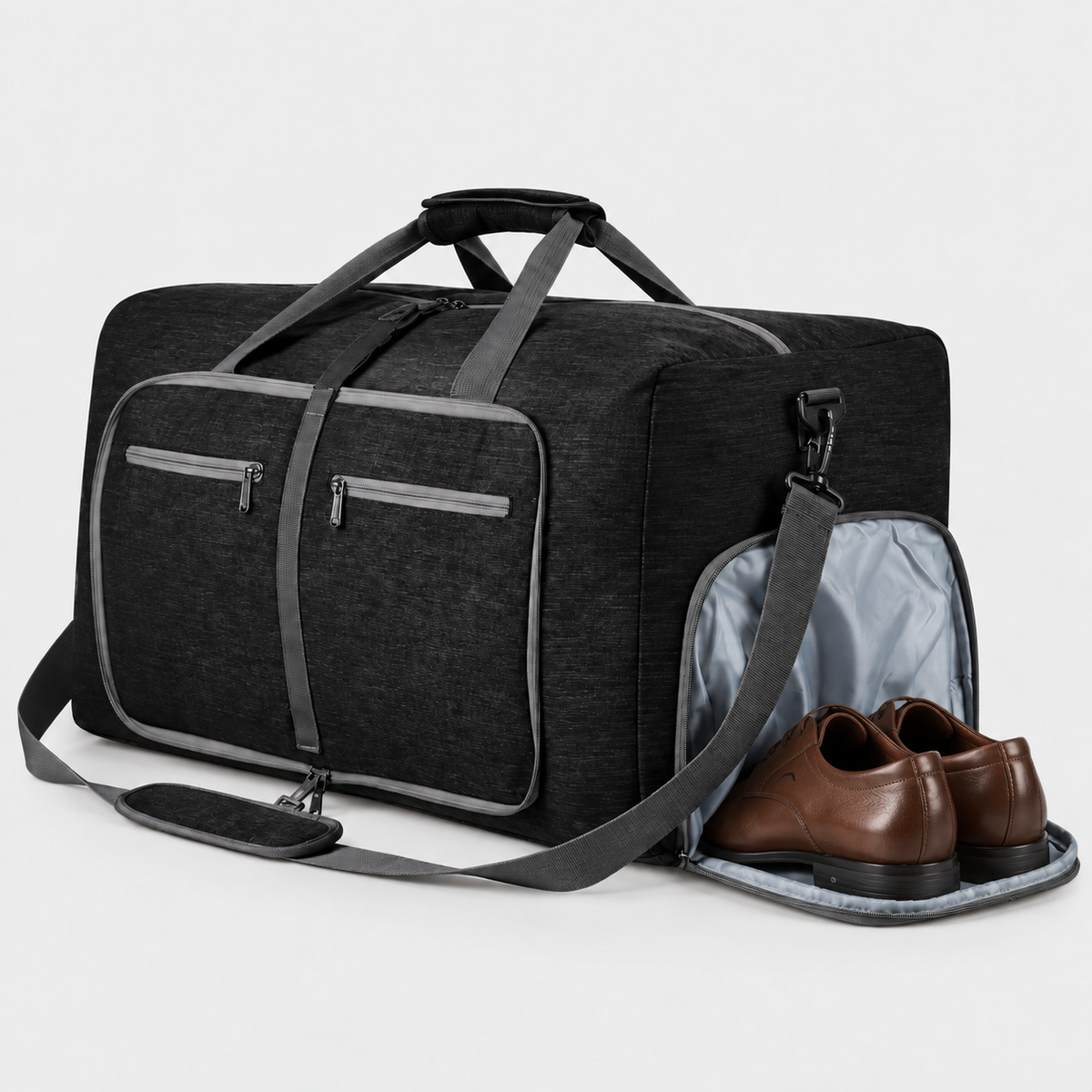 Rucsac de voiaj extensibil, aprobat pentru avion, cu pompă manuală