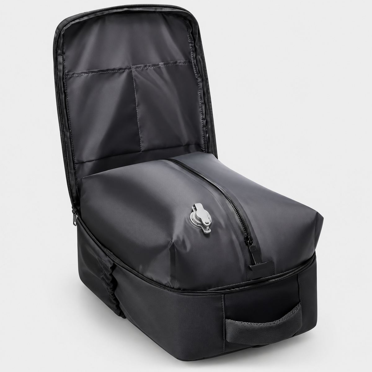 Rucsac de voiaj cu compresie prin vacuum, extensibil, de 40L, cu compartiment pentru laptop