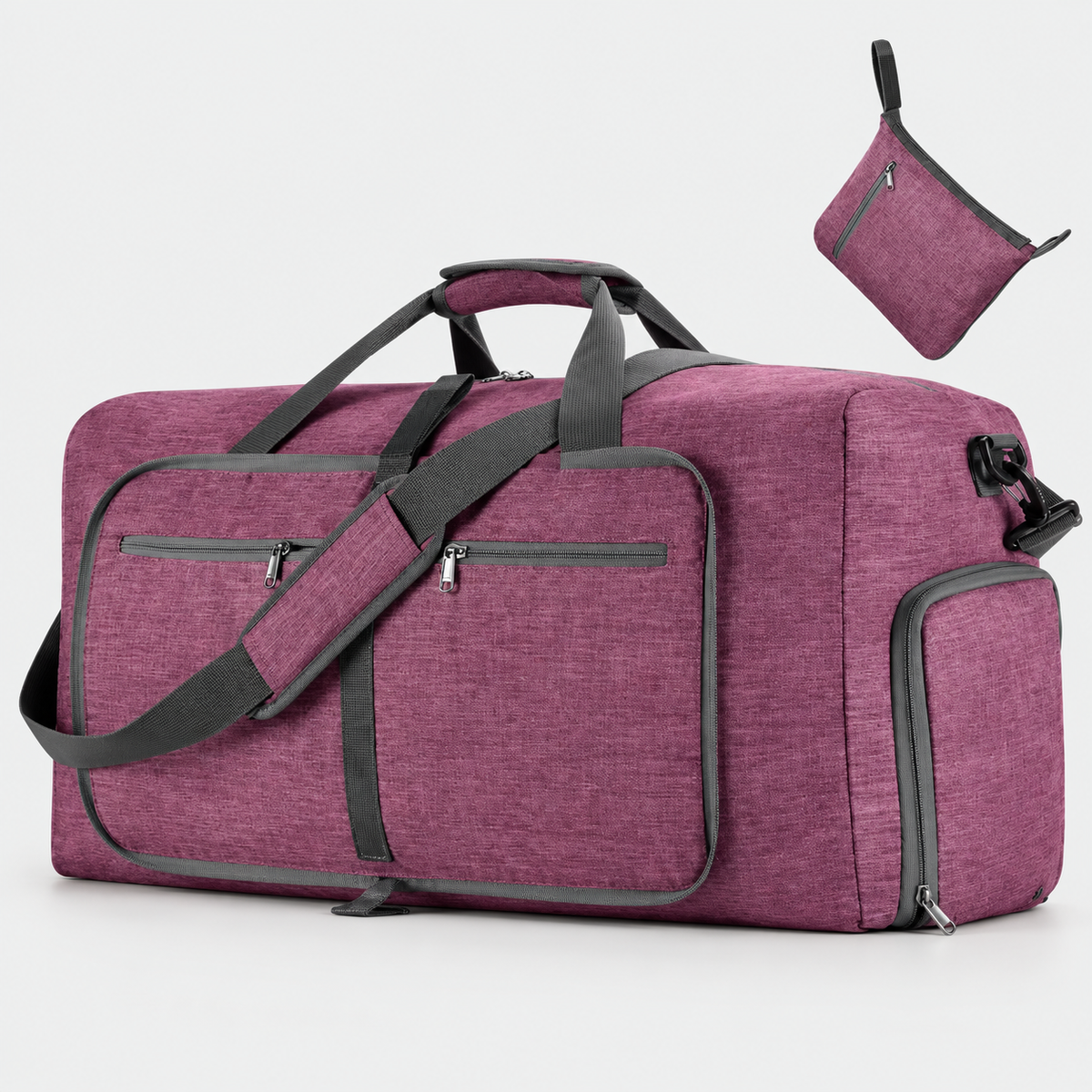 Rucsac de voiaj extensibil, aprobat pentru avion, cu pompă manuală