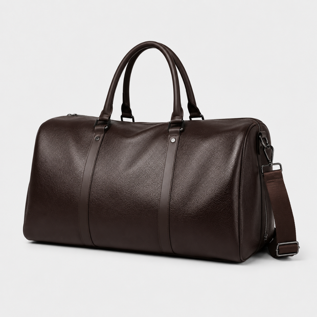 PU Leather Travel Duffel Bag - Versatile Weekender