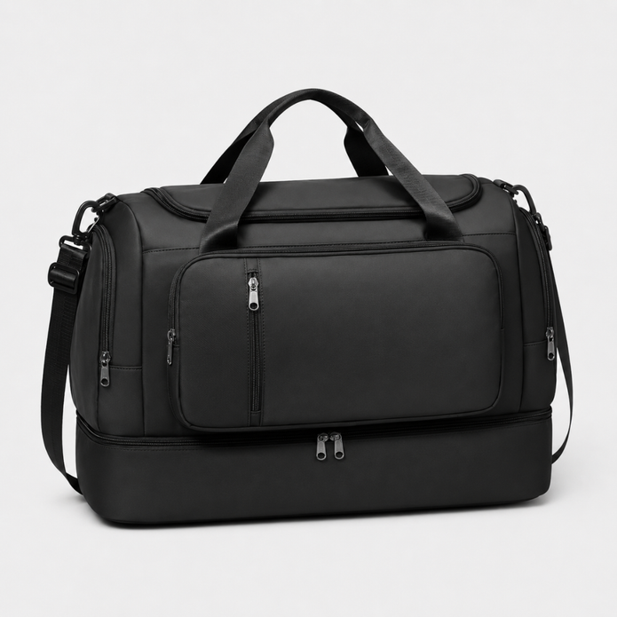 Large Capacity Carry-On Travel Bag - Lightweight with Shoe Compartment