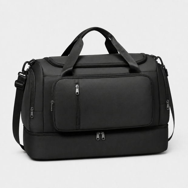 Large Capacity Carry-On Travel Bag - Lightweight with Shoe Compartment