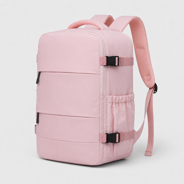Practical Travel Backpack with Independent Shoe Compartment