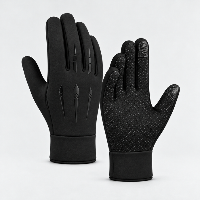 Men’s Winter Outdoor Thermal Gloves – Windproof Water-Repellent Touchscreen Non-slip Gloves