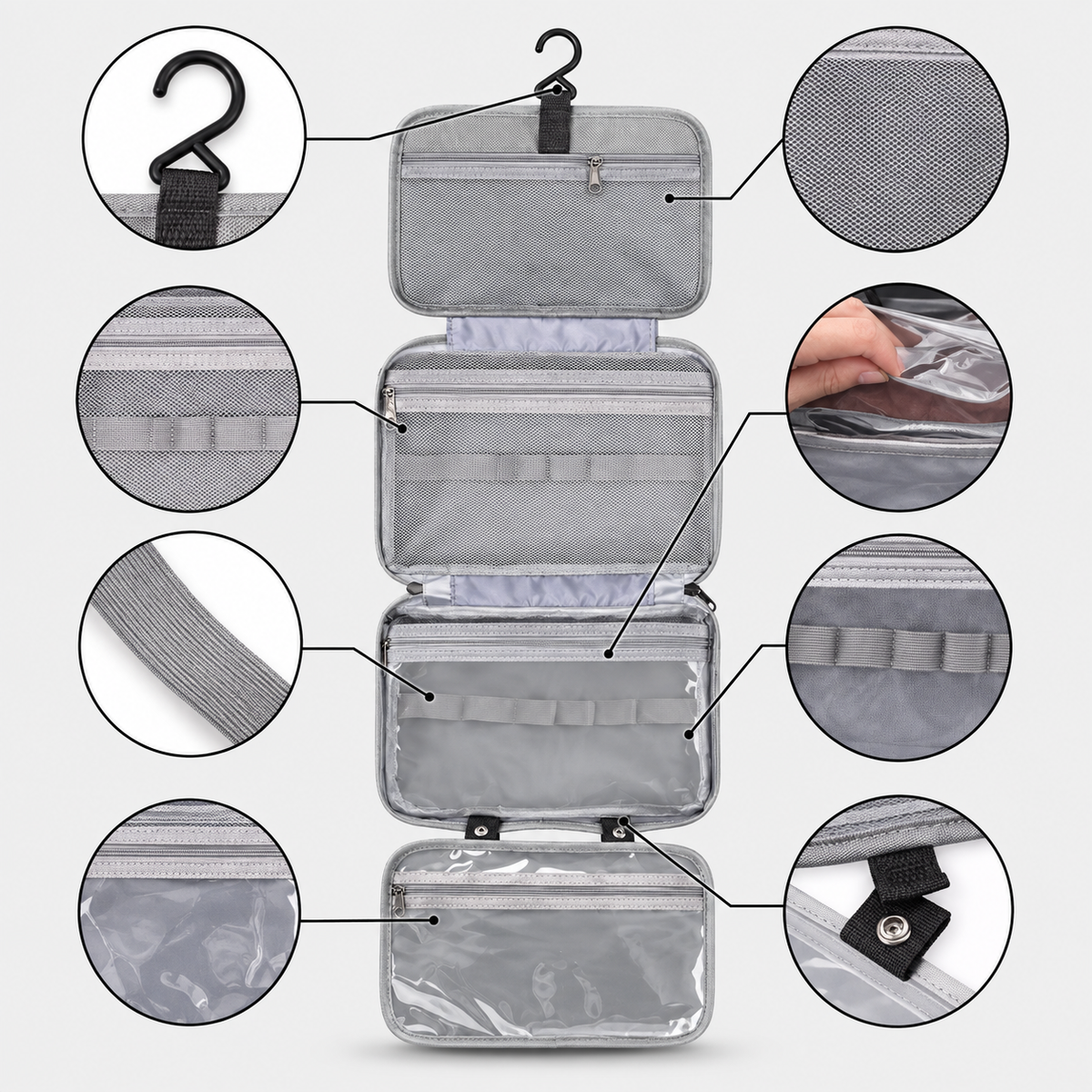Rucsac de voiaj cu compresie prin vacuum, extensibil, de 40L, cu compartiment pentru laptop