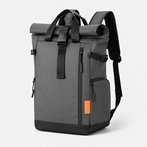 Zaino da viaggio roll-top da esterno - Zaino da pendolare espandibile resistente all'acqua