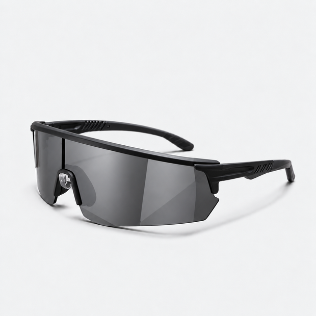 Unisex Rimless Mirror Shield Sports Sunglasses – UV400 Anti-Glare Outdoor Cycling & Driving Shades