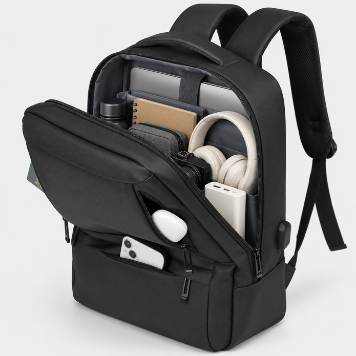 Rucsac de voiaj cu compresie prin vacuum, extensibil, de 40L, cu compartiment pentru laptop