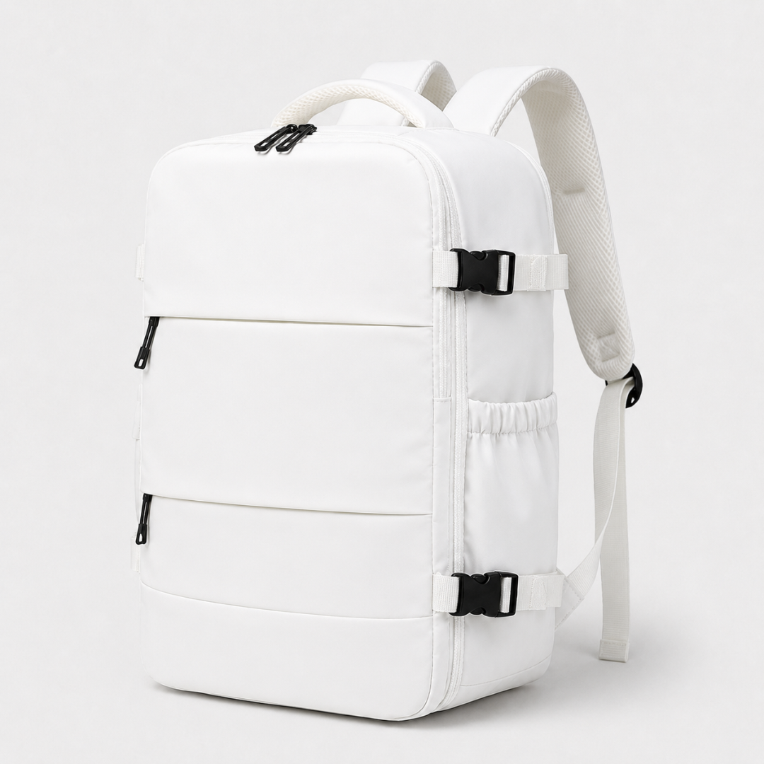 Practical Travel Backpack with Independent Shoe Compartment