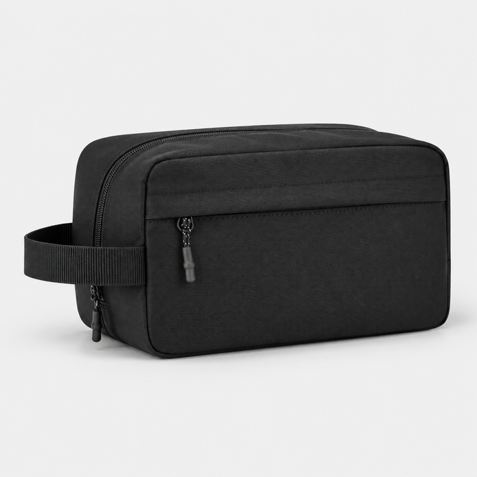 Compact Water-Resistant Toiletry Bag with Front Pocket