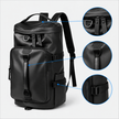 Rucsac de voiaj tip geantă sport, omologat pentru bagajul de mână, cu compartiment pentru pantofi