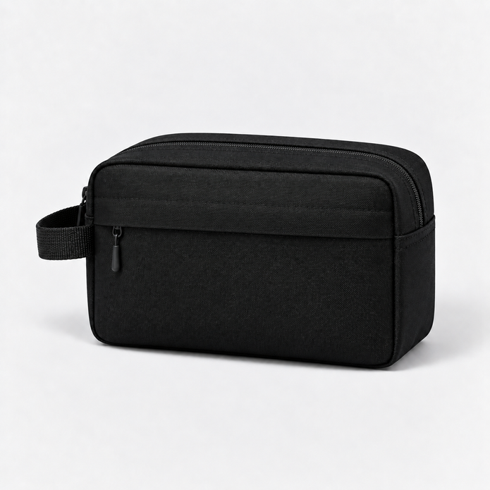 Compact Water-Resistant Toiletry Bag with Front Pocket
