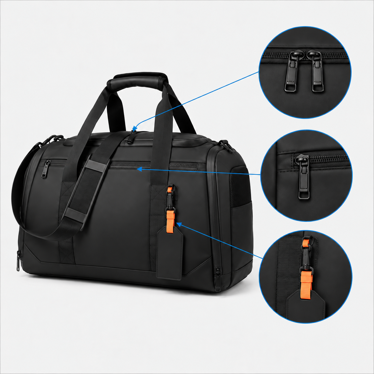 Large Capacity Travel Duffel Bag - Durable Oxford Cloth Sports & Overnight Gym Bag