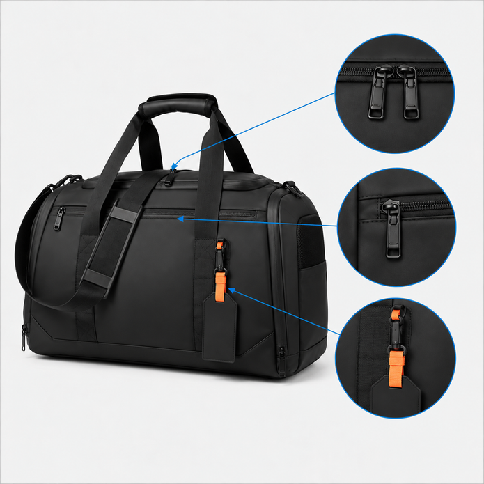 Large Capacity Travel Duffel Bag - Durable Oxford Cloth Sports & Overnight Gym Bag