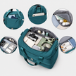 Multifunctional 43L Travel Duffel Bag with Trolley Sleeve, Shoe Pocket & Dry Wet Separation