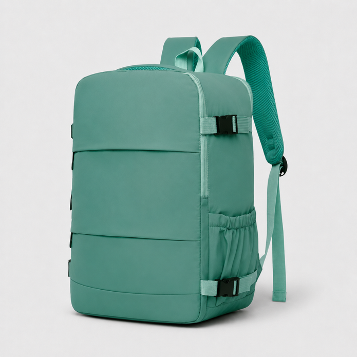 Practical Travel Backpack with Independent Shoe Compartment