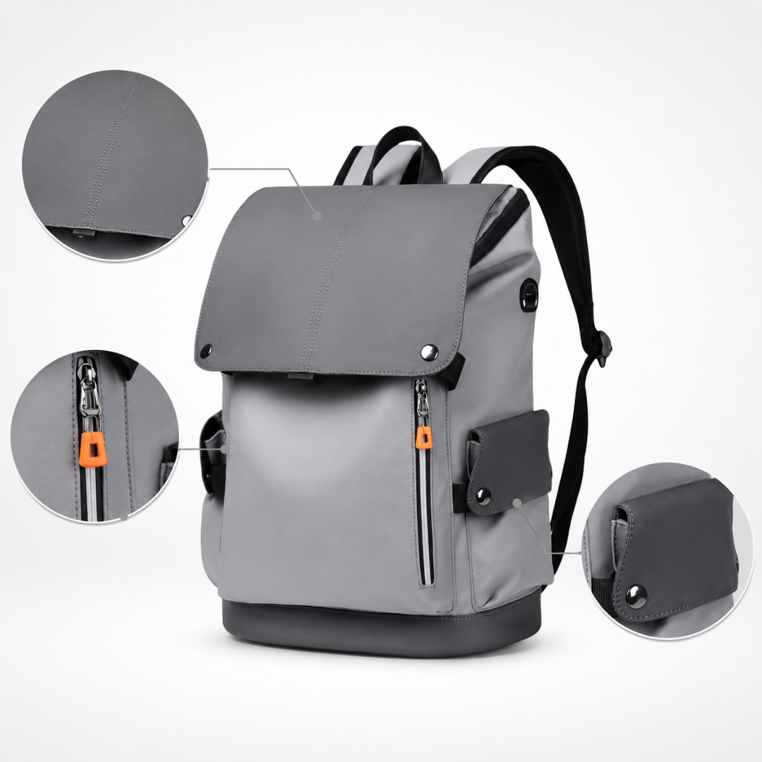 Business Laptop Backpack 14 Inch - Water-Repellent with USB Charging Port