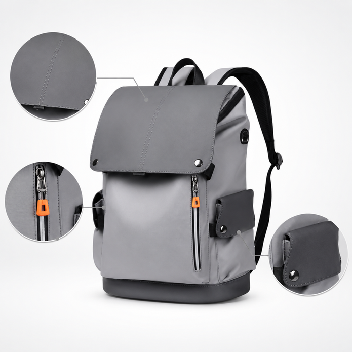 Business Laptop Backpack 14 Inch - Water-Repellent with USB Charging Port