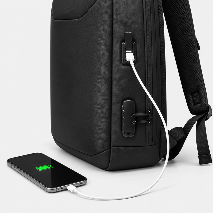 Rucsac de voiaj cu compresie prin vacuum, extensibil, de 40L, cu compartiment pentru laptop