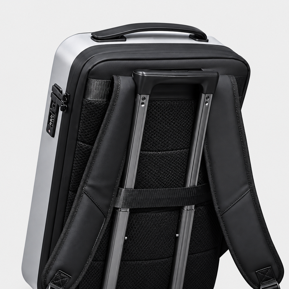 Hard Shell Anti-Theft Expandable Laptop Backpack 17 Inch Waterproof Commuter Bag
