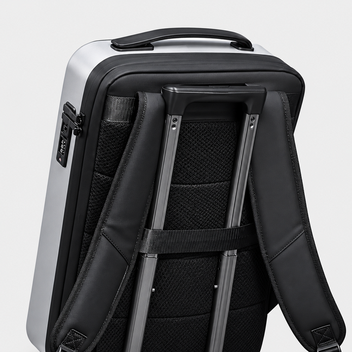 Hard Shell Anti-Theft Expandable Laptop Backpack 17 Inch Waterproof Commuter Bag