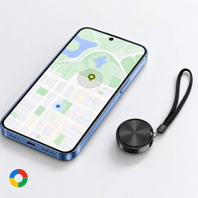 Android Smart Tag GPS Tracker – Works with Android Find Hub & Google Location for Keys, Luggage & Pets