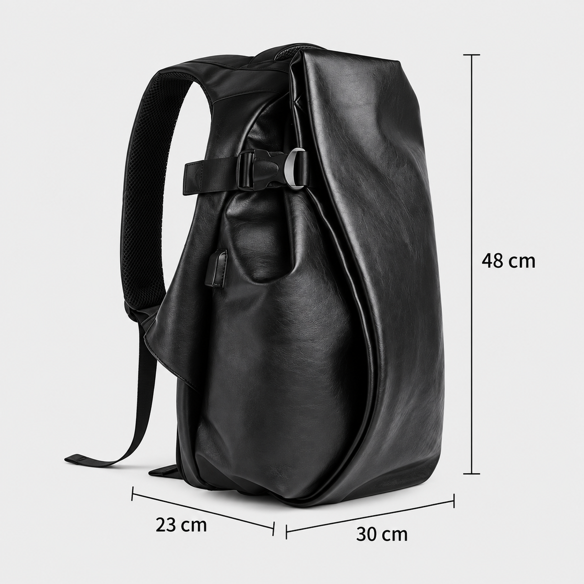 Dimensions - 15.6 Inch Anti-Theft Waterproof Travel Backpack with USB Charging Port