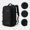 Rucsac de călătorie rezistent la apă de 17 inch cu compartiment pentru laptop