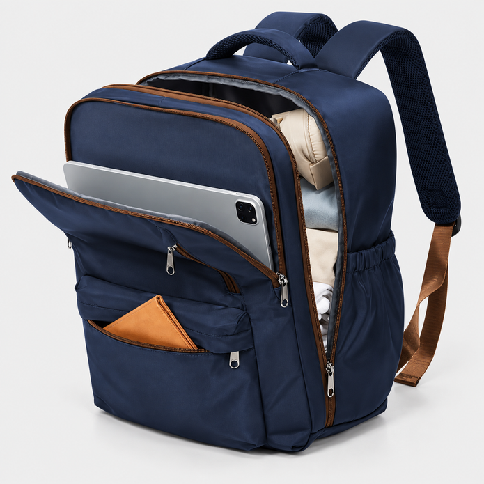 Rucsac de voiaj cu compresie prin vacuum, extensibil, de 40L, cu compartiment pentru laptop