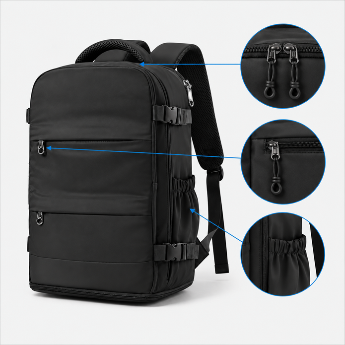Zaino da viaggio Cabin - Daypack da tempo libero Carry-On resistente all'acqua