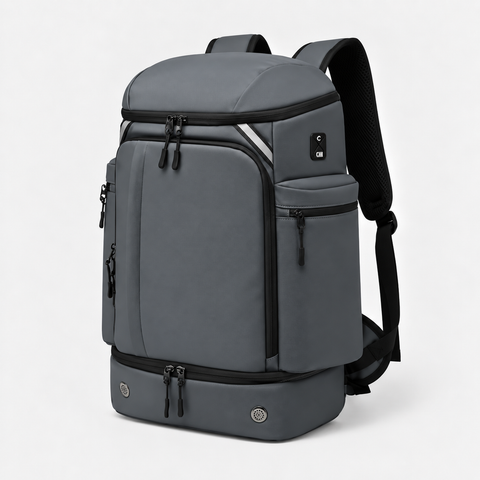 Rucsac de voiaj cu compresie prin vacuum, extensibil, de 40L, cu compartiment pentru laptop