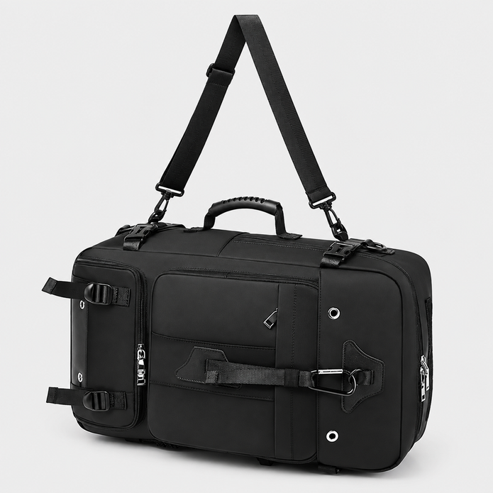 Rucsac de călătorie și geantă de voiaj multifuncțională de 55L cu compartiment pentru laptop de 17,3 inch
