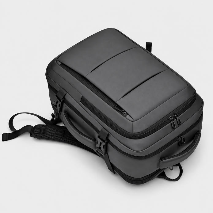 Rucsac de voiaj cu compresie prin vacuum, extensibil, de 40L, cu compartiment pentru laptop