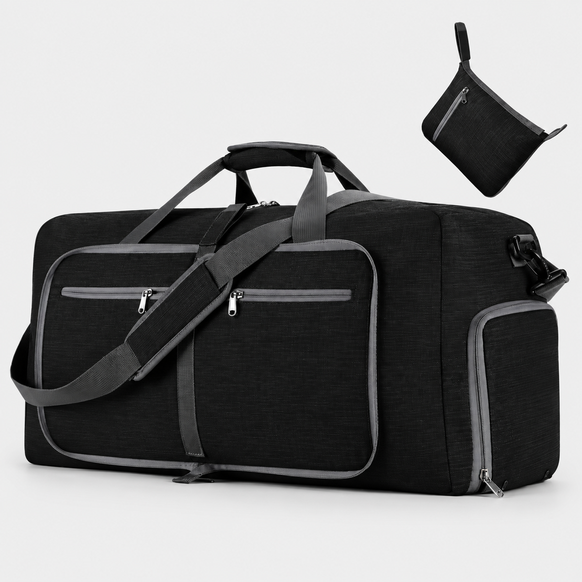 Rucsac de voiaj extensibil, aprobat pentru avion, cu pompă manuală