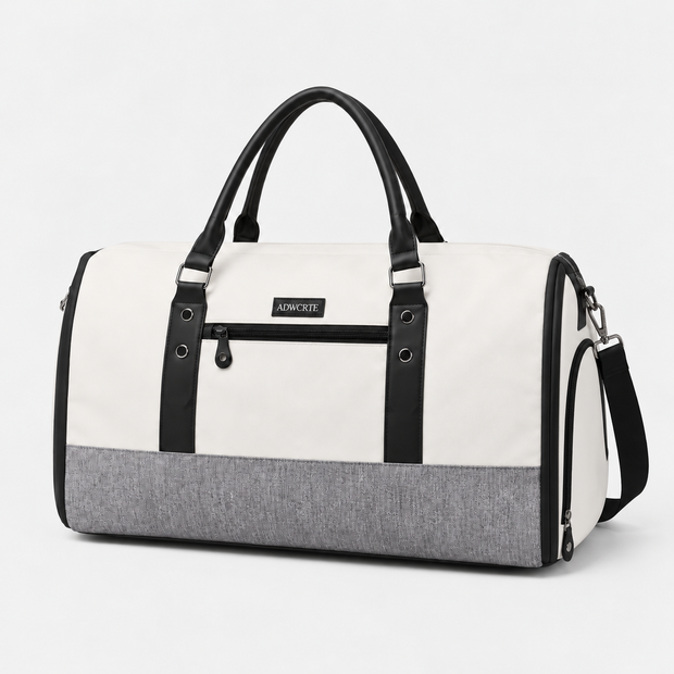 2-in-1 Convertible Travel Garment Duffel Bag Combo with Shoe Compartment & Toiletry Bag