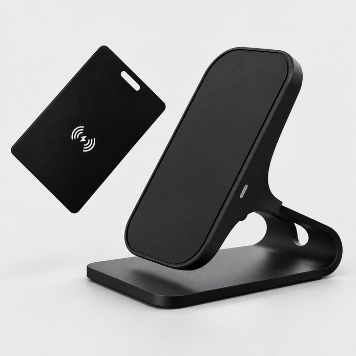 Ultra-Slim Smart Wallet Tracker Card for Apple Find My – Wireless Rechargeable Item Finder Locator Tag