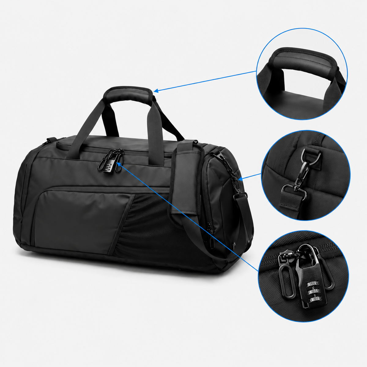 Multifunctional Carry-On Travel Backpack with Shoe Compartment