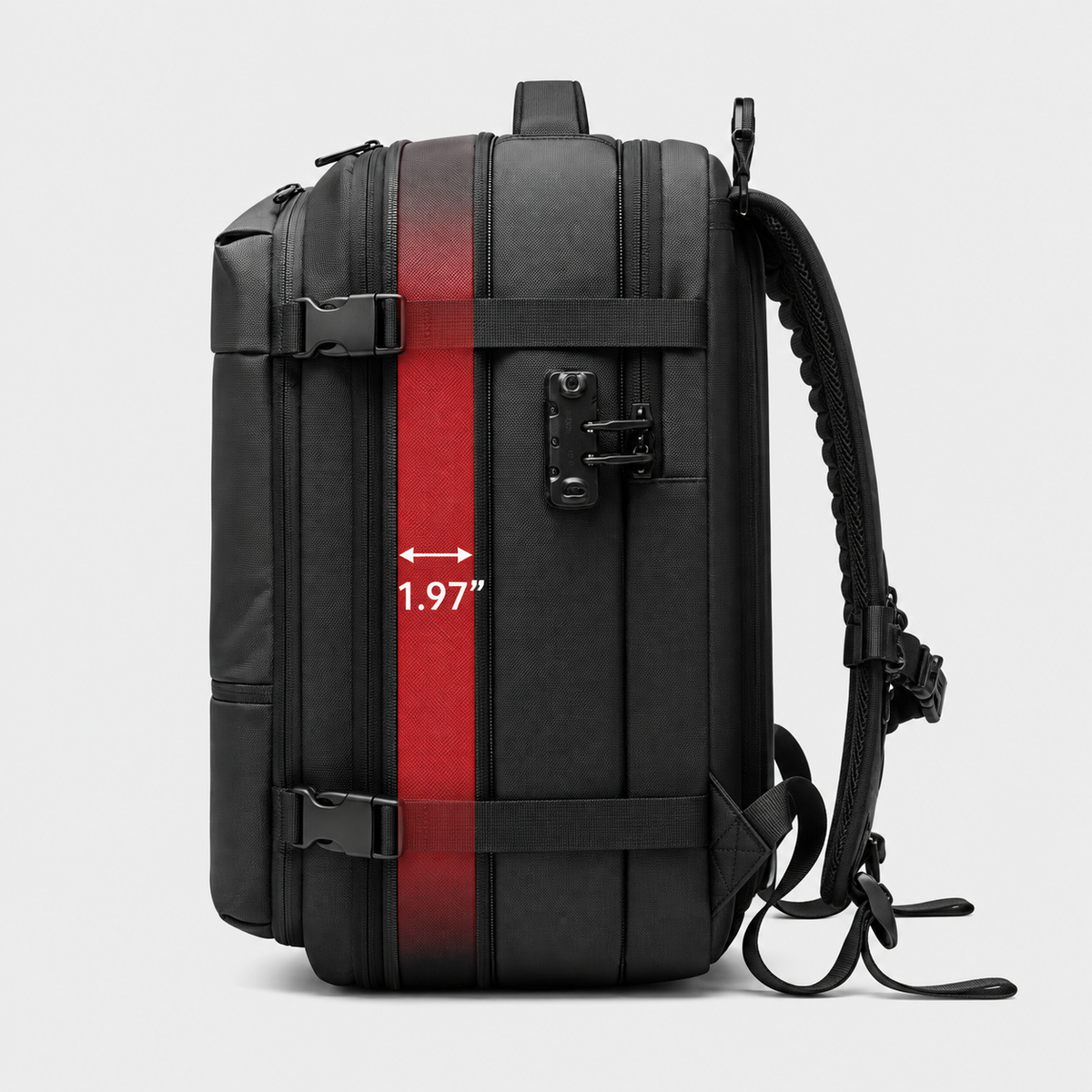 Rucsac de călătorie compresibil, cu pompă electrică, 60L, extensibil