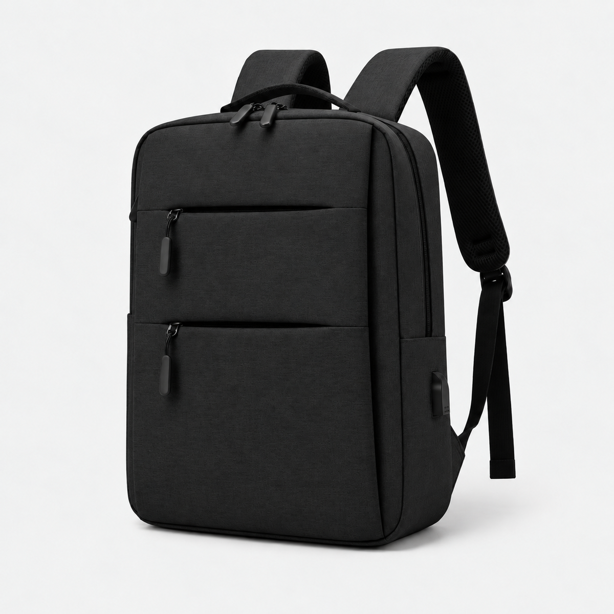 Rucsac de călătorie de afaceri cu fermoar dublu și port USB