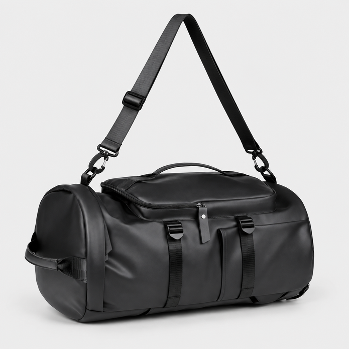 Rucsac de voiaj tip geantă sport, omologat pentru bagajul de mână, cu compartiment pentru pantofi