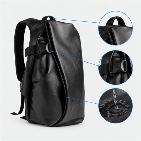 Rucsac de voiaj cu compresie prin vacuum, extensibil, de 40L, cu compartiment pentru laptop