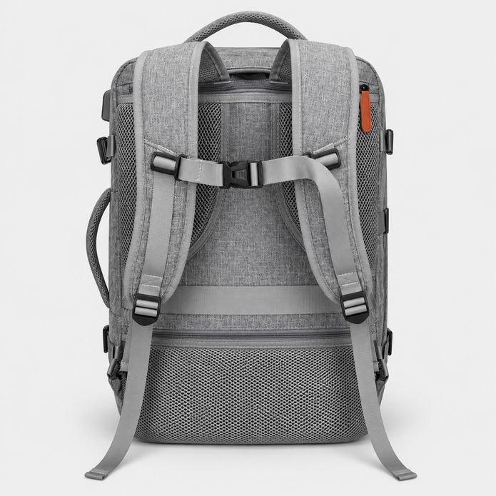 Rucsac de voiaj cu compresie prin vacuum, extensibil, de 40L, cu compartiment pentru laptop