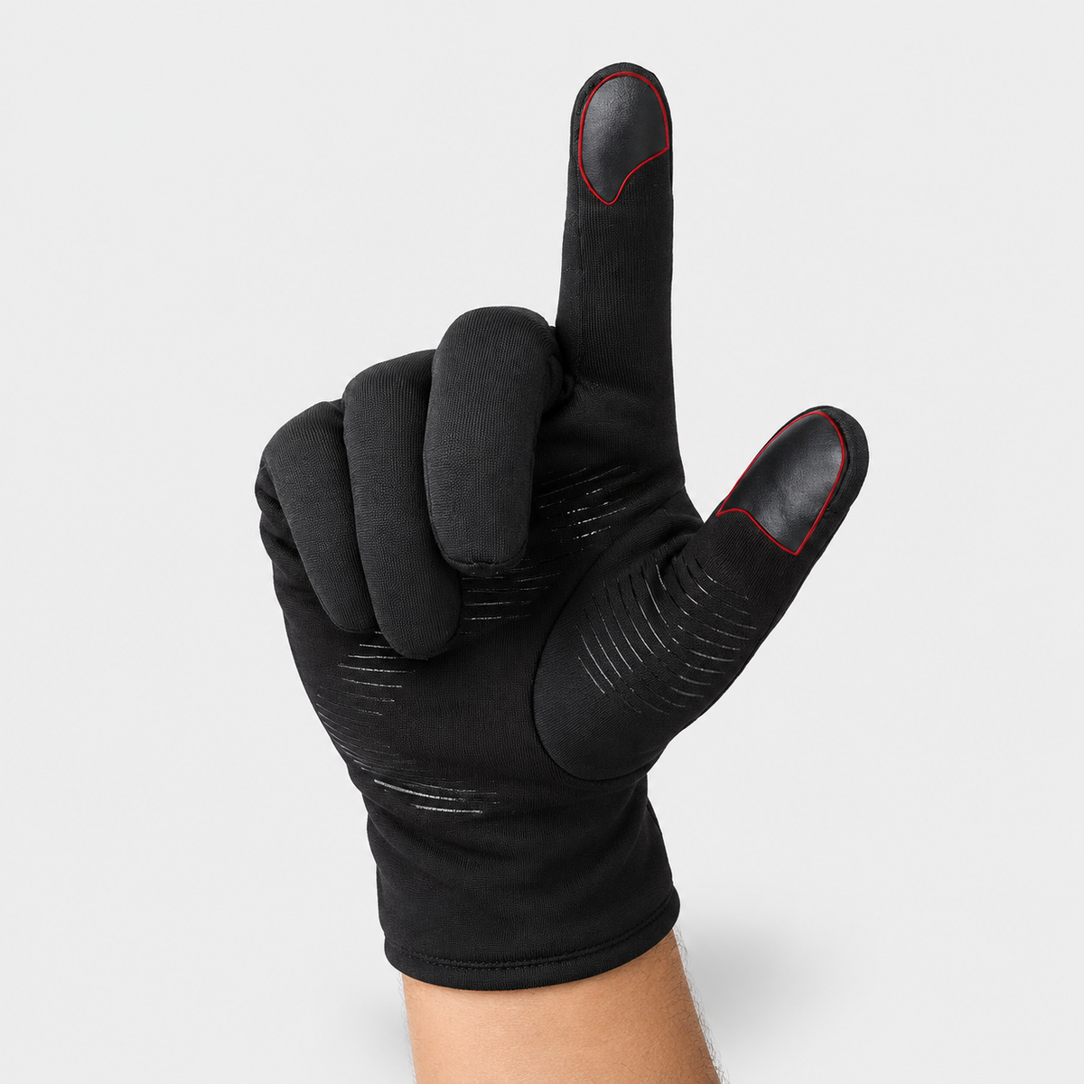 Lightweight Thermal Winter Sports Gloves – Windproof Touchscreen Running Gloves with Anti-Slip Silicone Grip